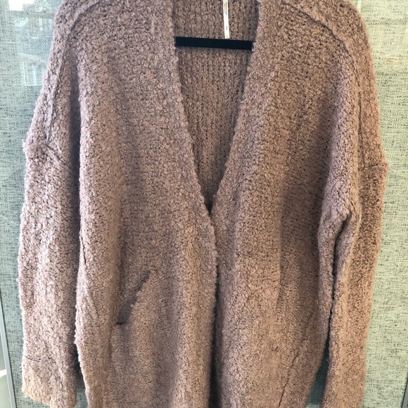 Free People blush/mauve/pink boucle sweater - Picture 5 of 7